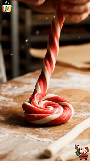 🍬 Twist & Shout! These Candy Cane Cookies are so fun to make with the kids! They look just like the real thing but taste like a soft, peppermint sugar cookie. Tip: Make sure you chill the dough so the red and white stripes stay distinct! ❄️ Recipe is in the comments! 👇 Festive red and white cookies that look like candy canes but are soft sugar cookies. The Recipe Ingredients: 1 cup butter, softened 1 cup powdered sugar 1 egg 1 ½ tsp peppermint extract (or vanilla if you hate mint) 1 tsp vanill