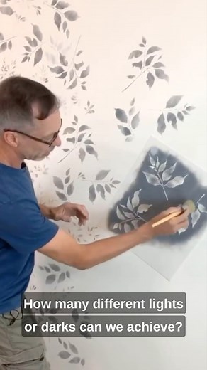 ✨ Experimenting with painting techniques is a really great way to add some dimension to your stencil projects. In this video, Greg explains a painting method known as ‘Grisaille’ – meaning shades of grey. This beginner friendly technique blends three shades of grey to create this whimsical, floral stenciled wall. 🤍🩶🖤 Who is trying this on their next stencil project? 🙋🏻‍♀️ 📌 Watercolor Leaves Wall Pattern Kit 🎨 @benjaminmoore paints #cuttingedgestencils #benjaminmoore #benjaminmoorepaint #