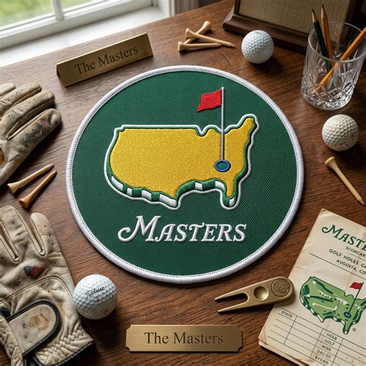 Masters Golf Tournament Embroidered Patch, USA Map Golf Course Embroidered Patch, Commemorative Golfer Sports Art Decal - Etsy