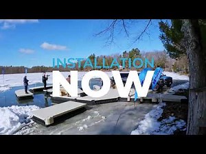 Wave Armor Floating Dock Ice Installation!