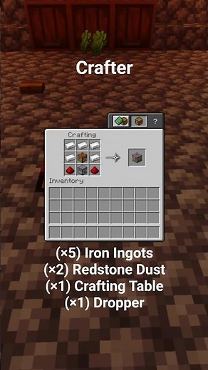 How to CRAFT CRAFTER in Minecraft 1.21! 🪨 Quick & Easy #Minecraft #Shorts