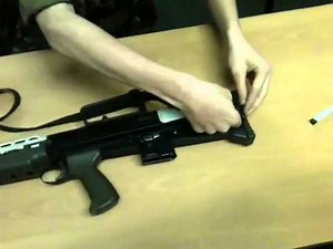 Attaching a sling to an L98A2