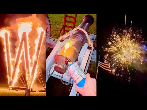 Cannons & Fireworks?! EXPLOSIVE Football Game Celebration!