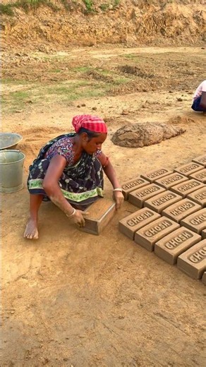 Amazing Brick Making Process | How to Make Mud Bricks by Hand#brickmaking #mudbricks #villagelife