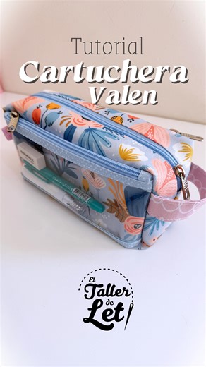 Let | Clases de Costura on Instagram: "🤩🧵Tutorial Cartuchera Valen🪡 Vuelvo a compartir este Tutorial express de la cartuchera más bella y práctica! Ideal para la Vuelta al Cole. Para emprender o para hacer a sus niños.👝 Esta cartuchera parte del mismo molde de Neceser Box, pero con varias modificaciones en las dimensiones. Y con bolsillos exteriores con cierre super prácticos, haciéndola ideal para un uso escolar. ⚠️Lo mejor de todo es que YA pueden comprar el Molde descargable en PDF, para 