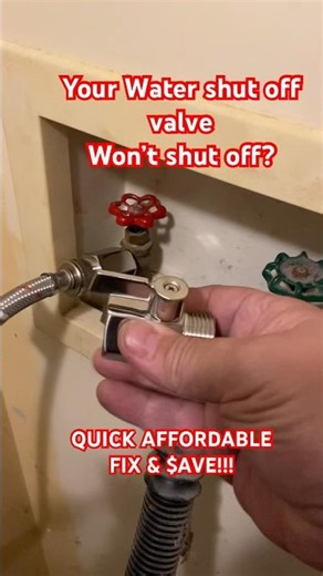 Faulty water shut off valve Quick fix!! #shorts #plumbing