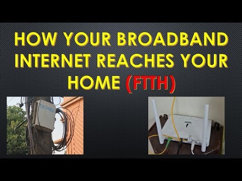How Broadband Internet Reaches Your Home (FTTH)