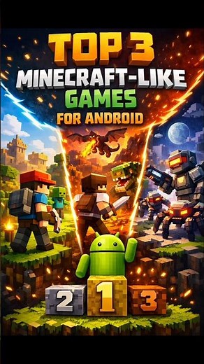 Top 3 Minecraft-Like Games You WON’T Believe 😱⛏️