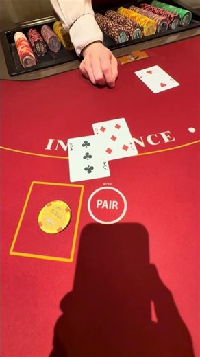 Las Vegas $2000 hand of live blackjack