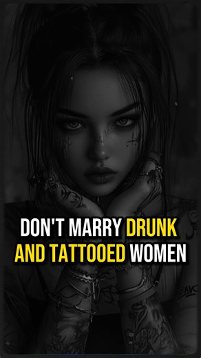 560K views · 12K reactions | Don't marry drunk and tattooed women #BoldMenProject #motivation #fbyシvideo #fbreelsfypシ゚ #fblifestyle | Bold Men Project | Facebook