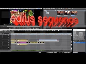 how to import sequence in edius | prorect & sequence first open sulutions