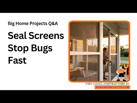 Fine Mesh Screened Porch Sealing and Vented Design