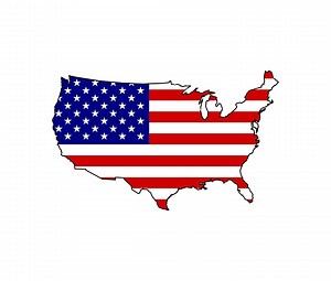 American Flag Map Outline - Unique Patriotic Print Design for T-shirts, Hoodies & Apparel | Show Your USA Pride - Etsy Canada