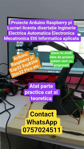 Realizam proiecte arduino Lucrari licenta facultate Automatica Electronica Aplicata Arduino Etti