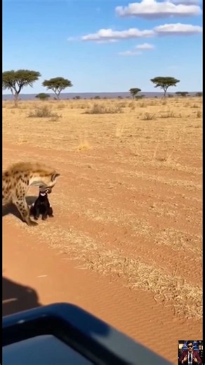 Badger Refuses to Back Down Against Massive Hyena Attack #wildlife #shorts