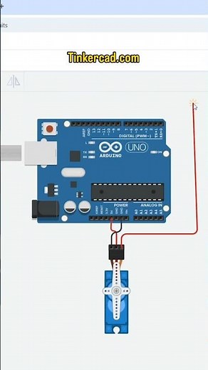 servo motor controllering with Arduino UNO in tinkercad free software simulator for beginners.