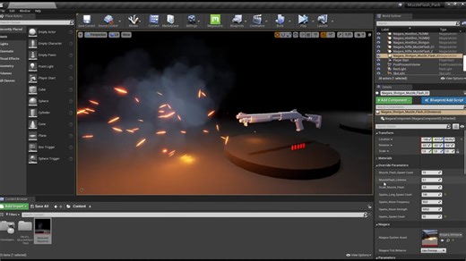 【UE5】枪口闪光特效包 Realistic Muzzle Flash Fx Pack