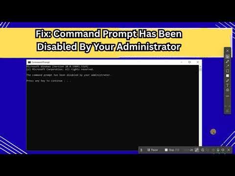 Fix Command Prompt Has Been Disabled By Your Administrator