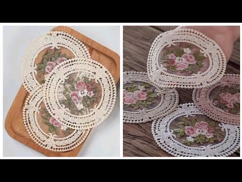 Crochet Round Filled Table Placemats Amazing ideas #crochet #handmade #trending