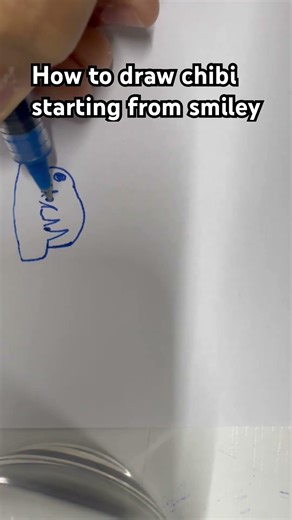 How to draw chibi#tutorial #art#memes #smile#chibistyle