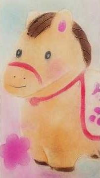 ３分で解説☆パステルアート彡新年の願いを込めて描く午 #blending #japaneseart #pastelart #art #drawing #painting #shorts