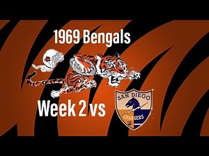 Cincinnati Bengals 1969 Season Week 2 vs Chargers