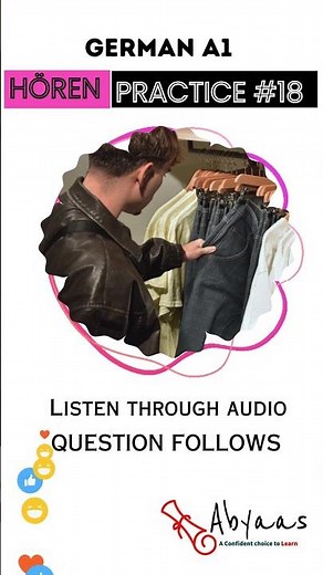 Horen 18: listening practice for goethe A1 #goethea1 #learnwithabyaas #germanlevela1 #german