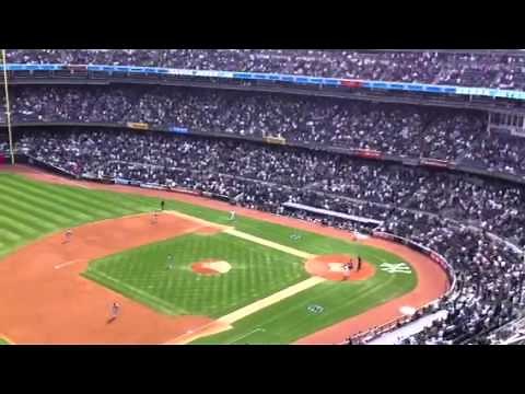 Derek Jeter Introduced By Bob Sheppard In First At Bat In Last Day Game at Yankee Stadium