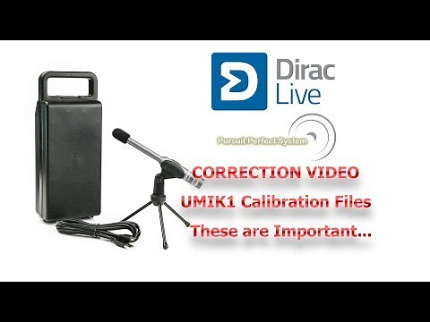 Dirac Live UMIK1 Correction Video for the Importance of Mic Calibration Files miniDSP