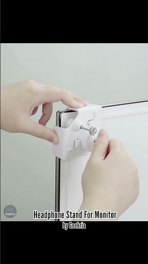 Save Desk Space! GEEKRIA Clamp-On Monitor Headphone Holder Review