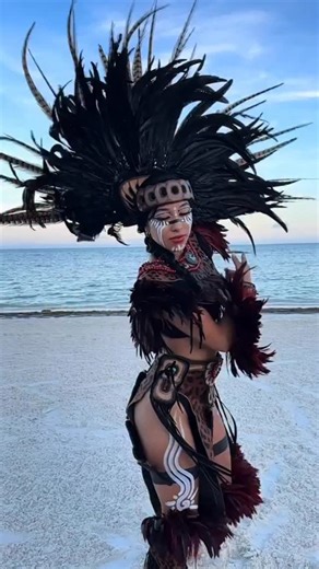 @calpulli_mexihca on Instagram: "Ancient spirits dancing on Caribbean sands."