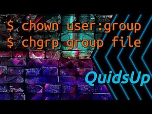 Linux Terminal Basics: chown, chgrp - File Ownership