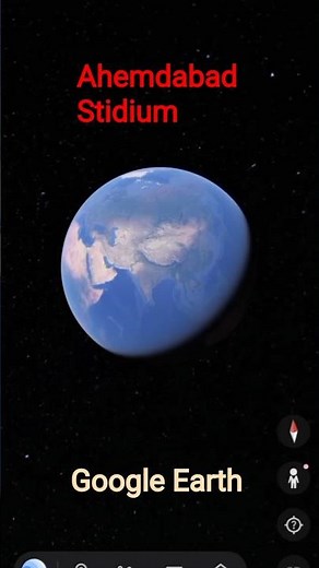 Narendra Modi Stadium Ahmedabad | World’s Largest Cricket Stadium| Google Earth View#shorts#mystery