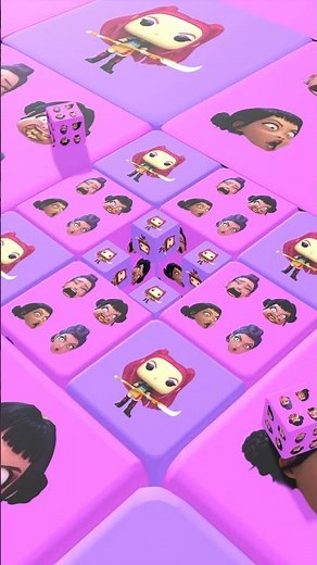 Kpop Demon Hunters Face Ball Falling36 #kpop #jpop #케데헌 #kpopdemonhunters #shorts #animation #roblox