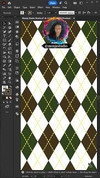 Monje Studio Tutorials: How to Make Argyle Triangle Plaid Patterns in Illustrator