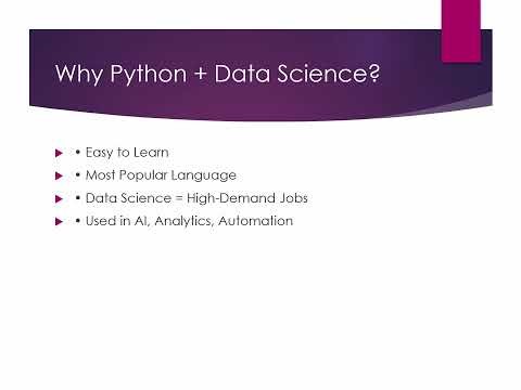 Python Data Science Channel Intro 1.1