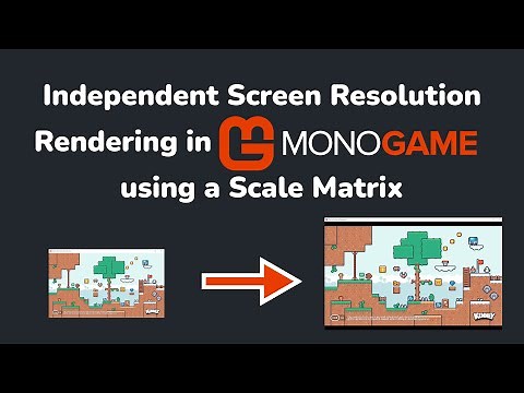 Scale Matrix Independent Resolution Rendering in MonoGame #monogame #gamedev