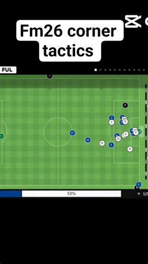 Crazy fm26 mobile corner tactics 👇 #fm26 #footballmanagermobile