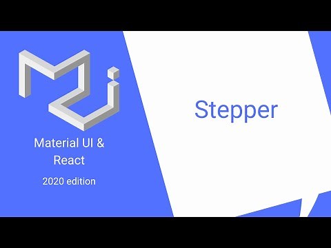 React & Material UI #29: Stepper