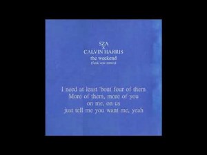 The Weekend (Funk Wav Remix)-SZA&Calvin Harris(Instrument + Lyric)