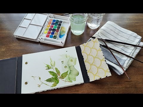 NO-SEW Travel Watercolor Folio Tutorial