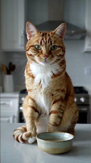 Cat Giving a Thumbs-Up#cat #memes #ai #orangecat #shorts