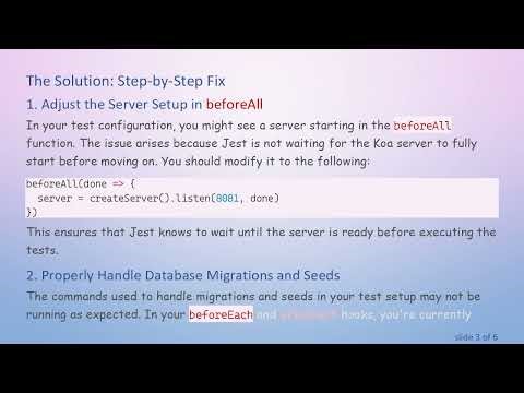 How to Fix Open Handles Issues When Testing Koa.js with Jest