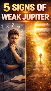 Weak Jupiter? Life Mein Direction Nahi Milti? 5 Signs 😔 | Jupiter Fix #vedicastrology