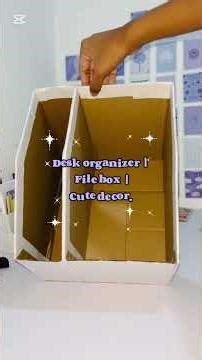 Desk organizer | file box | cute decor 🎀🪄✨ #desk #organizer #cute #file #box