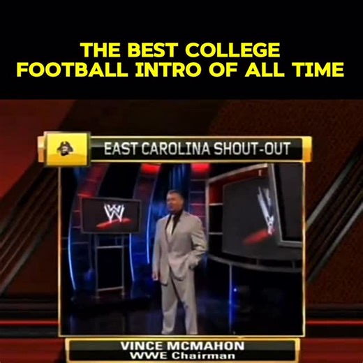 Benjamin Rohaly on Instagram: "The Vince McMahon @ecupiratesfb intro was the greatest of all time #collegefootball #collegesports #collegebasketball #collegefootballplayoff #cfbplayoffs"
