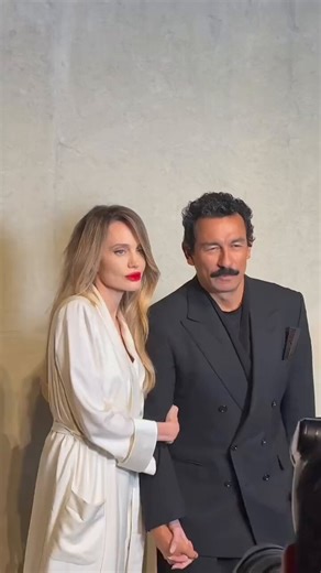 🆕 #AngelinaJolie with Tom Ford Creative director Haider Ackermann in Shanghai, China