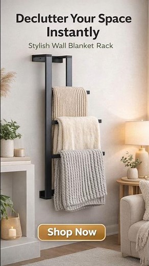 Blanket Wall Rack Organizer Review – Super Stylish & Space Saving? 🏠