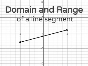 Domain and Range Line Segments