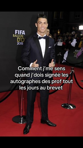 Comment je me sens quand je dois signer les autographes des profs au brevet